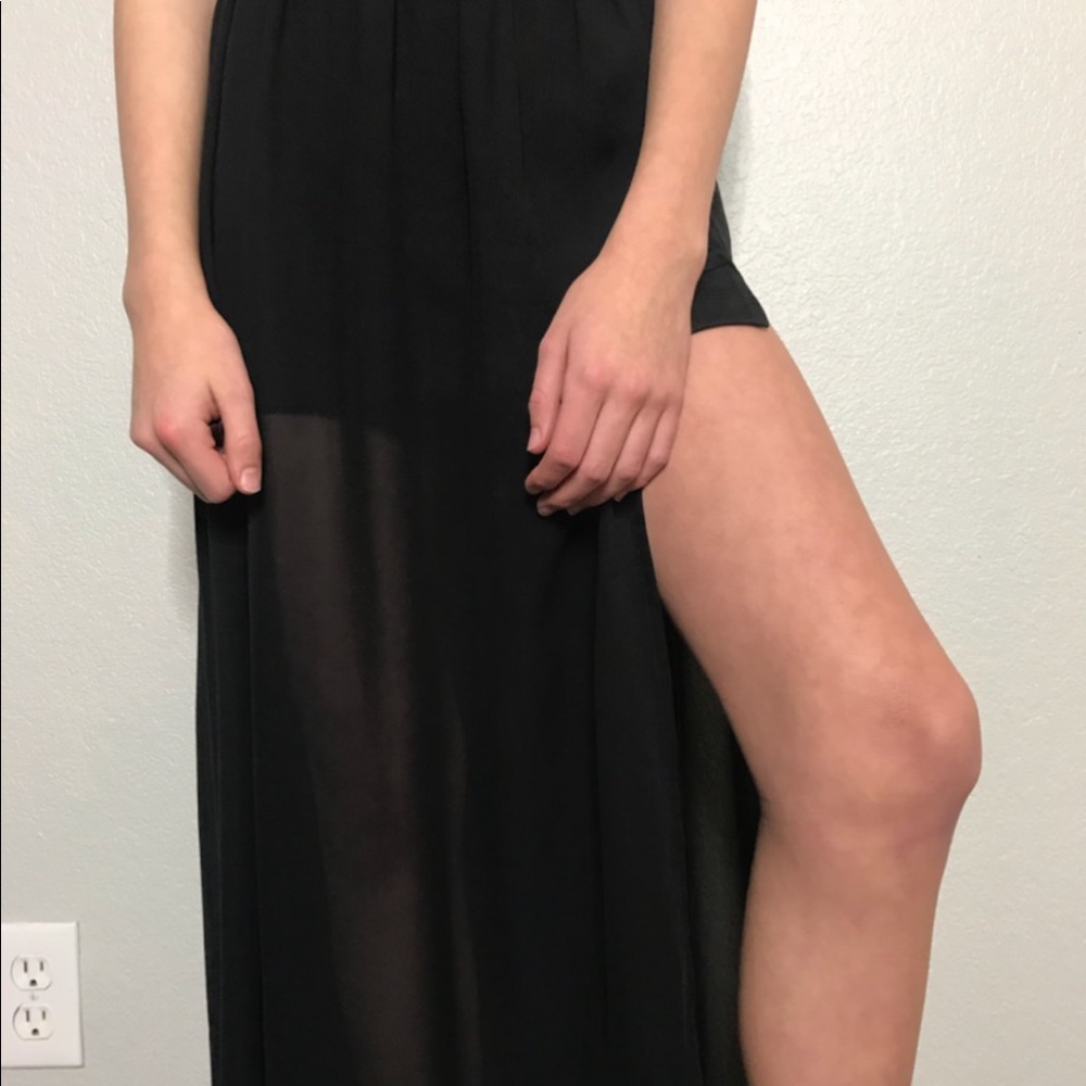Black maxi skirt